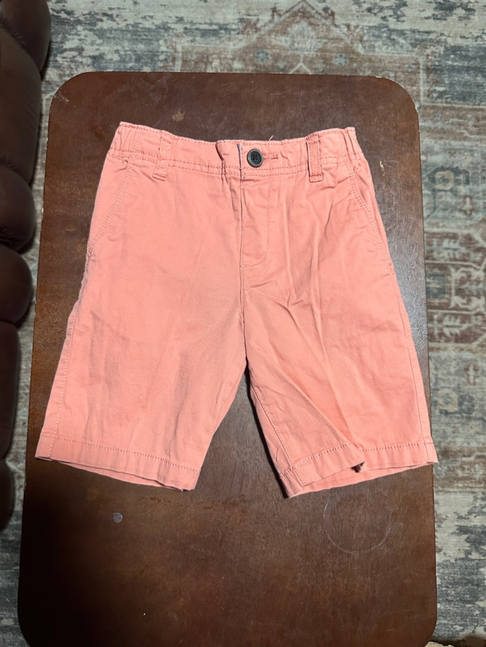 OshKosh B'gosh Coral Toddler Shorts with Chambray Waist